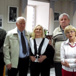 Ветераны красноярской журналистики на открытии выставки. Фото Геннадия Каледы